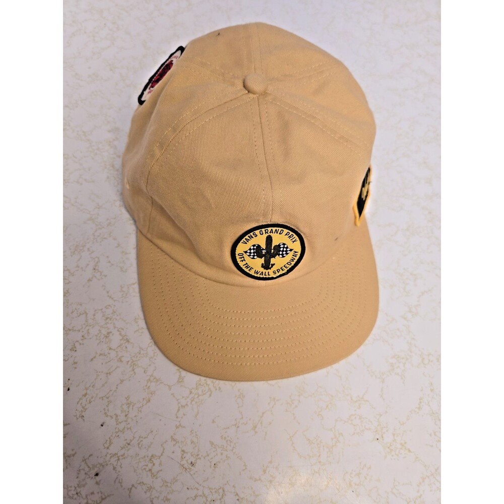 Vans Grand Prix Off The Wall Speedway Hat Tan Strapback Cactus Racing Cap OSFA